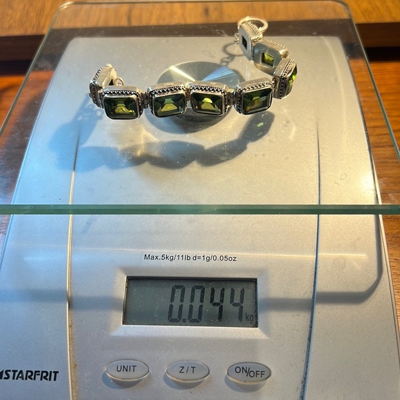 FNA a sterling silver 925 Vintage peridot bracelet - Picture 4 of 14